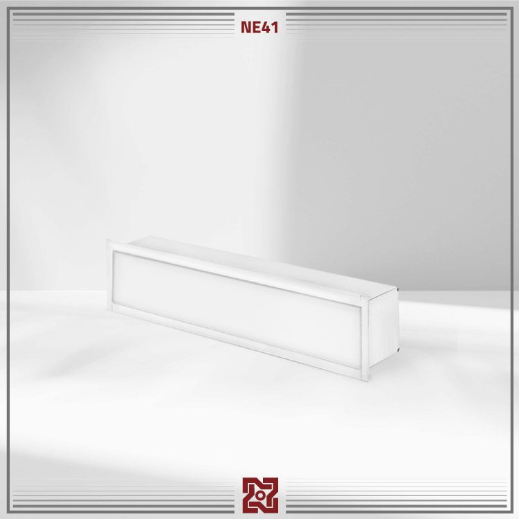 چراغ-خطی-توکار-ال-ای-دی-LED-لیان-عرض9.5-گوشه90-NE41 چراغ توکار ال ای دی LED آلتون مدل لیان – عرض9.5 - NE41 - Image 1