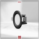 چراغ توکار ال ای دی LED آلتون مدل  دنیز قطر 6 (بدنه مشکی) -DE63