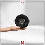 چراغ توکار ال ای دی LED آلتون مدل  نورا قطر 12 (بدنه مشکی) – زاویه 90 – DR32 - Image 2