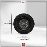 چراغ توکار ال ای دی LED آلتون مدل  نورا قطر 15 (بدنه مشکی) – زاویه 90 – DR22 - Image 4