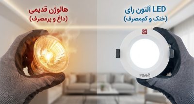 راهنمای تعویض هالوژن‌های قدیمی با چراغ توکار LED