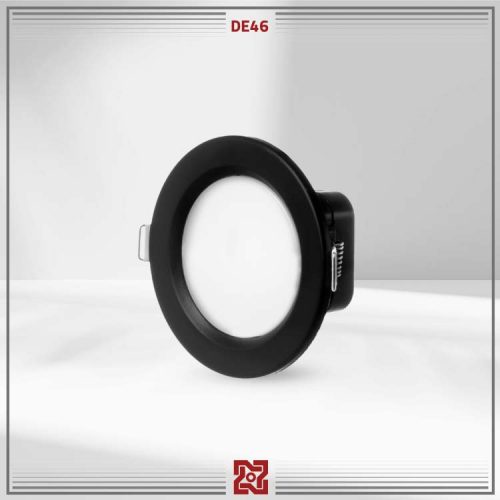 چراغ توکار ال ای دی LED آلتون مدل دنیز قطر 7.5 (بدنه مشکی) - DE46