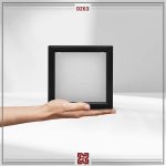 زمرد DZ63 - چراغ روشنایی توکار -  مربع 20*20 - بدنه مشکی - لومن 2000 - Image 2
