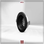 چراغ توکار ال ای دی LED آلتون مدل  نورا قطر 12 (بدنه مشکی) – زاویه 90 – DR32