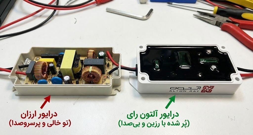 علت صدای ویزویز (Buzzing) چراغ توکار LED چیست؟ ۳ دلیل اصلی + راه حل - آلتون | فروشگاه اینترنتی آلتون - 3 علت صدای ویزویز (Buzzing) چراغ توکار LED چیست؟ ۳ دلیل اصلی + راه حل - آلتون | فروشگاه اینترنتی آلتون - 2